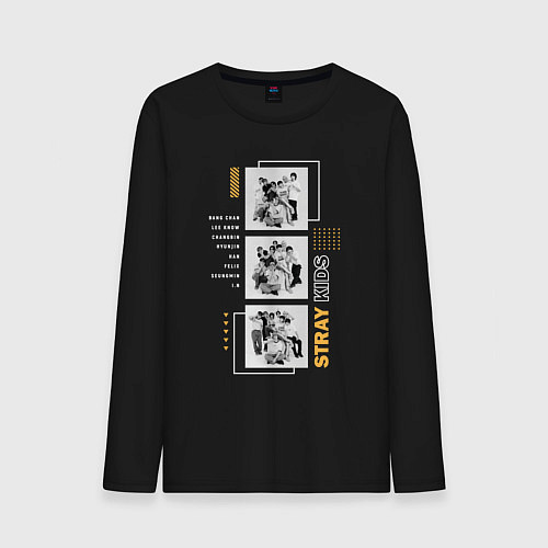 Мужской лонгслив Stray kids Anniversary / Черный – фото 1