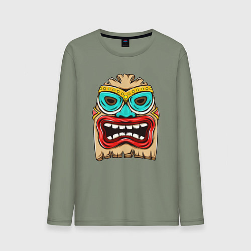 Мужской лонгслив Зубастый идол / Авокадо – фото 1