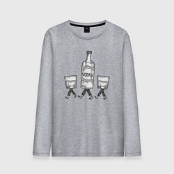 Мужской лонгслив Водочные человечки
