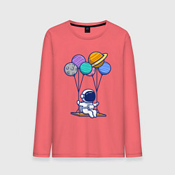 Мужской лонгслив Качели в космосе