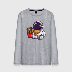 Мужской лонгслив Голодный космонавт