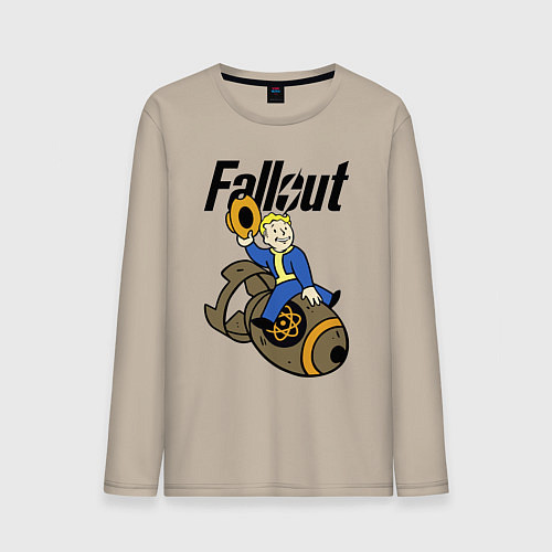 Мужской лонгслив Vault bomb rider / Миндальный – фото 1