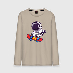Мужской лонгслив Скейтер космонавт