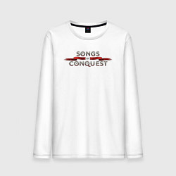 Мужской лонгслив Songs of conquest logo