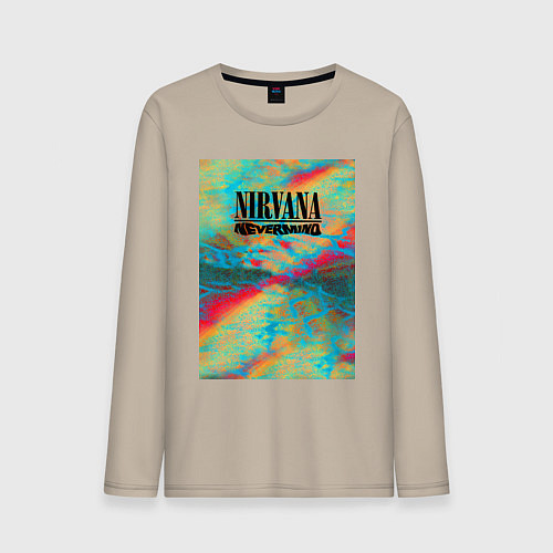 Мужской лонгслив Nirvana nevermind album / Миндальный – фото 1