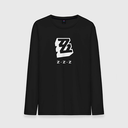 Мужской лонгслив Zenless Zone Zero logo / Черный – фото 1
