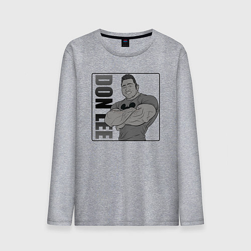 Мужской лонгслив Ma Dong-seok актёр / Меланж – фото 1