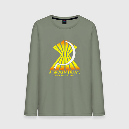 Мужской лонгслив Depeche Mode - A Broken Frame logo / Авокадо – фото 1