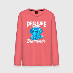 Мужской лонгслив Pressure makes diamonds
