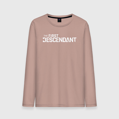 Мужской лонгслив The first descendant logo / Пыльно-розовый – фото 1