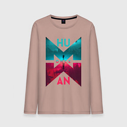 Мужской лонгслив Once human logotype