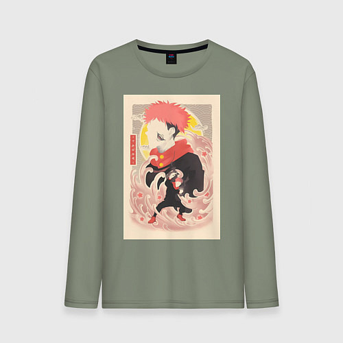 Мужской лонгслив Магическая битва Сукуна Рёмэн арт / Авокадо – фото 1