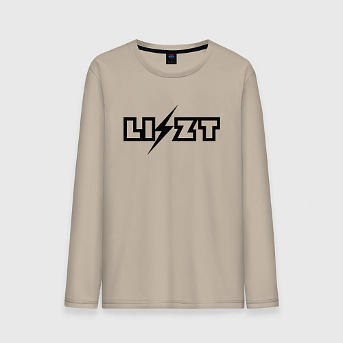 Мужской лонгслив Ференц Лист чёрный / Миндальный – фото 1