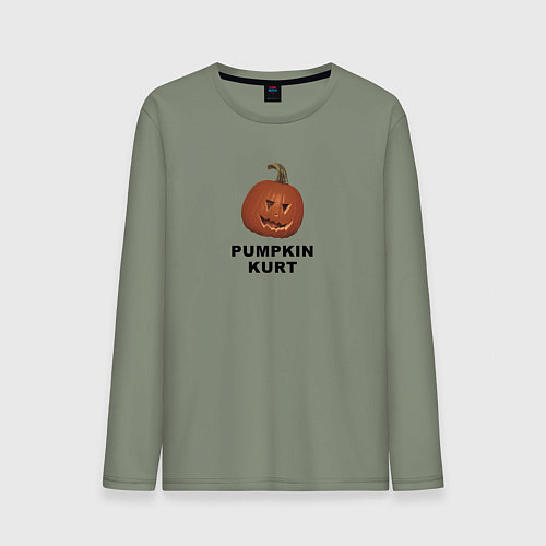 Мужской лонгслив Pumpkin Kurt - the office / Авокадо – фото 1