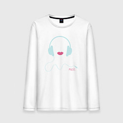 Мужской лонгслив Music lips