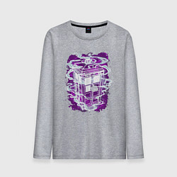 Мужской лонгслив Tardis violet