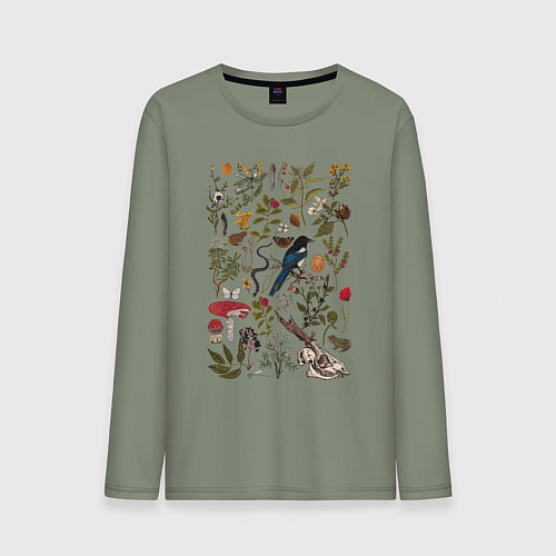 Мужской лонгслив Сорокино сокровище / Авокадо – фото 1