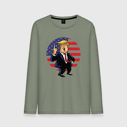 Мужской лонгслив USA - Trump