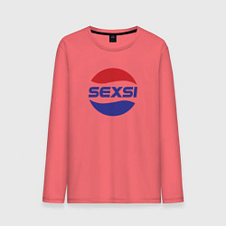 Лонгслив хлопковый мужской Sexsi - секси, цвет: коралловый