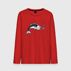 Мужской лонгслив Голодная рыбка