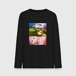 Лонгслив хлопковый мужской Звездное детя - театр, цвет: черный