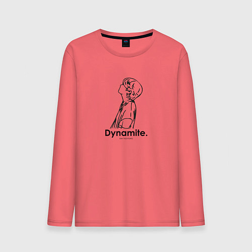 Мужской лонгслив BTS Dynamite Kim Taehyung / Коралловый – фото 1