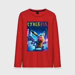 Мужской лонгслив Cyber Pikachu - ai art fantasy
