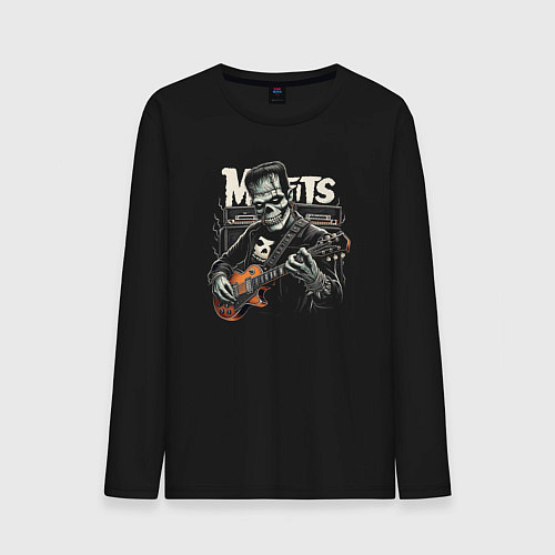 Мужской лонгслив Misfits rock band / Черный – фото 1