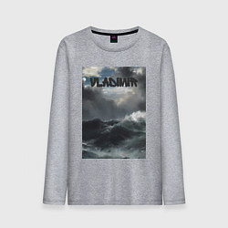 Лонгслив хлопковый мужской Vladimir шторм, цвет: меланж