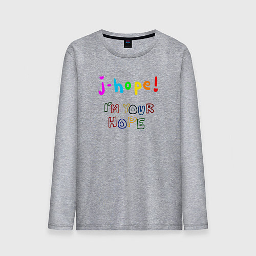 Мужской лонгслив BTS J-hope! Im Your Hope / Меланж – фото 1