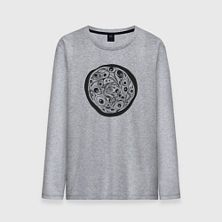 Мужской лонгслив Текстуры и формы природы