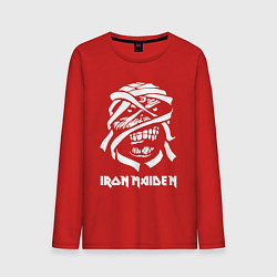 Лонгслив хлопковый мужской Eddie Iron Maiden, цвет: красный
