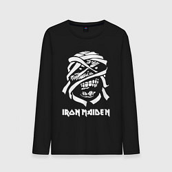 Лонгслив хлопковый мужской Eddie Iron Maiden, цвет: черный