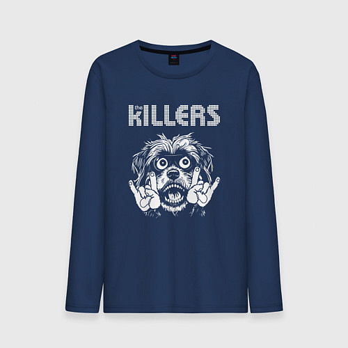 Мужской лонгслив The Killers rock dog / Тёмно-синий – фото 1