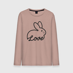 Мужской лонгслив Bunny lover