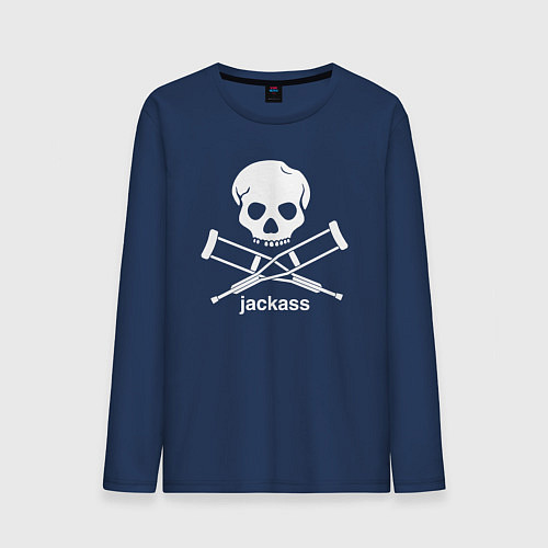 Мужской лонгслив Чудаки / Тёмно-синий – фото 1