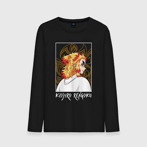 Мужской лонгслив Rengoku Kyoujurou / Черный – фото 1