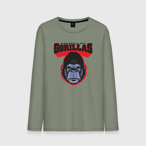 Мужской лонгслив Gorillas MMA / Авокадо – фото 1