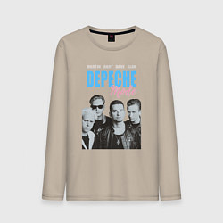 Лонгслив хлопковый мужской Depeche Mode Vintage, цвет: миндальный