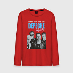 Лонгслив хлопковый мужской Depeche Mode Vintage, цвет: красный