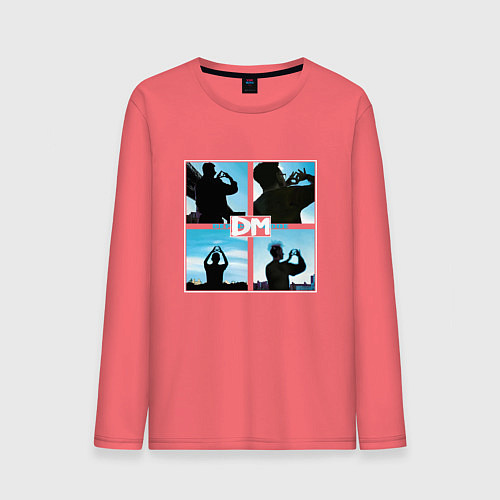 Мужской лонгслив Depeche Mode world in my eyes / Коралловый – фото 1