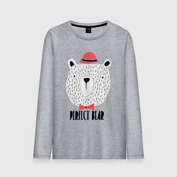 Мужской лонгслив Идеальный медведь