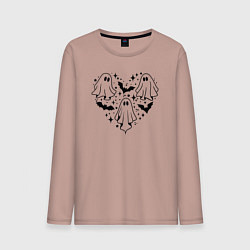 Мужской лонгслив Сердце из призраков