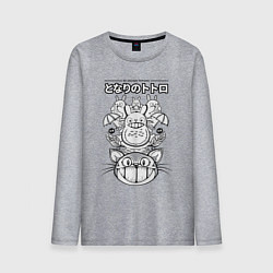 Мужской лонгслив Мой сосед Тоторо мультик