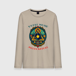 Мужской лонгслив Музыка в каждой травинке