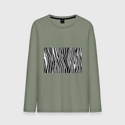 Мужской лонгслив Полоски зебры