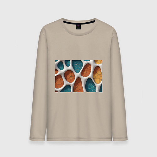 Мужской лонгслив Вдохновлено Антонио Гауди / Миндальный – фото 1