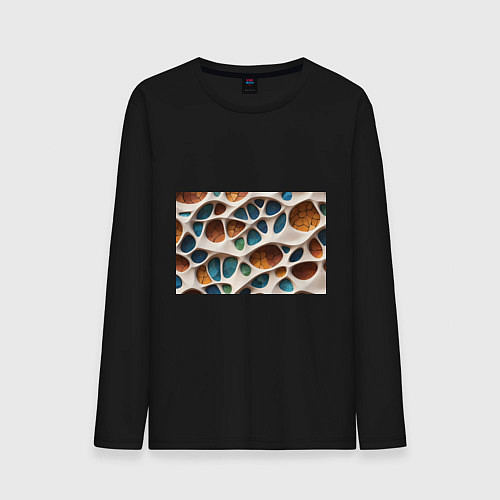 Мужской лонгслив Вдохновлено Антонио Гауди / Черный – фото 1