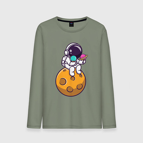 Мужской лонгслив Лунное мороженое / Авокадо – фото 1