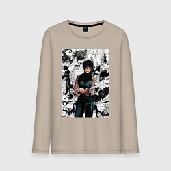 Мужской лонгслив Магическая битва Маки Дзэнин коллаж